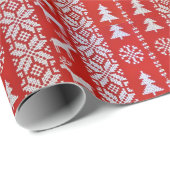 Papier Cadeau Croix de Noël (Coin rond)