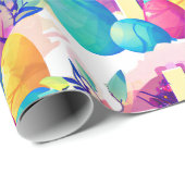 Papier Cadeau Croix de Pâques (Coin rond)