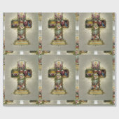 Papier Cadeau Croix de Pâques (Plat)