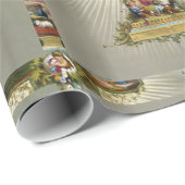 Papier Cadeau Croix de Pâques (Coin rond)