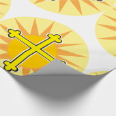 Papier Cadeau Croix d'or