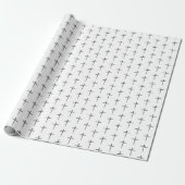 Papier Cadeau Croix noire et blanche de trois clous (Déroulé)