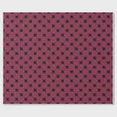 Papier Cadeau Croix noire sur mûrier (Plat)