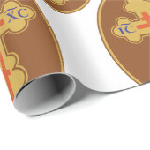 Papier Cadeau Croix orthodoxe orientale (Coin rond)