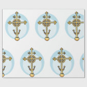 Papier Cadeau Croix religieuse (Plat)