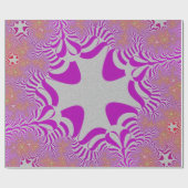 Papier Cadeau Croix rose et argent (Plat)