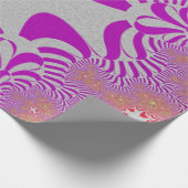 Papier Cadeau Croix rose et argent (Coin)