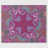 Papier Cadeau Croix rose et Plum (Plat)