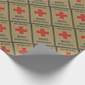 Papier Cadeau Croix-Rouge de 920 WWI " nous appartenons 100% (Coin)