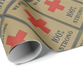 Papier Cadeau Croix-Rouge de 920 WWI " nous appartenons 100% (Coin rond)