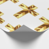 PAPIER CADEAU CROIX SAINTE EN OR (Coin)