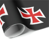 Papier Cadeau Croix templière (Coin rond)