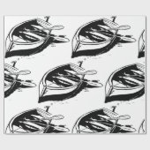 Papier Cadeau Croquis de bateau (Plat)