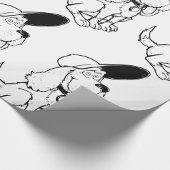 Papier Cadeau Croquis de chien
