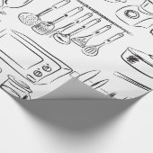 Papier Cadeau Croquis de cuisine (Coin)