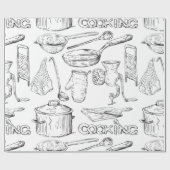 Papier Cadeau Croquis de cuisine (Plat)