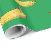 Papier Cadeau croquis de motif banana (Coin rond)