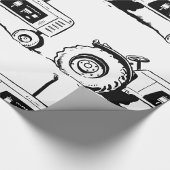 Papier Cadeau Croquis du tracteur