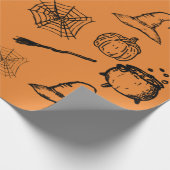 Papier Cadeau Croquis Halloween (Coin)