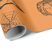 Papier Cadeau Croquis Halloween (Coin rond)