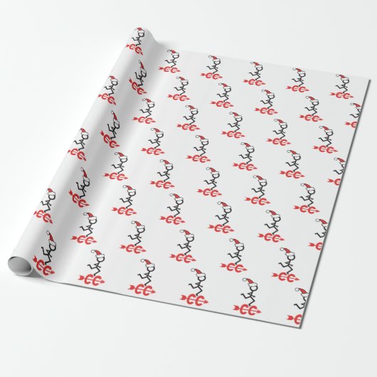 Papier Cadeau Cross Country Holiday CC Runner © Wrapping Paper (Déroulé)