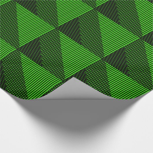 Papier Cadeau Crosshatch Op Art (Coin)