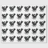 Papier Cadeau Crow à trois pattes (Plat)