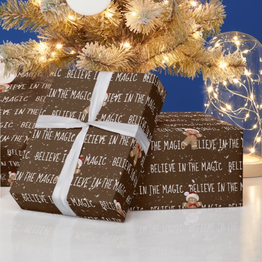 Papier Cadeau CROYER DANS LE Texte MAGIQUE (Vacances)