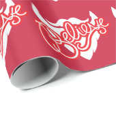 Papier Cadeau Croyez qu'il faut s'envelopper graphique de Noël (Coin rond)