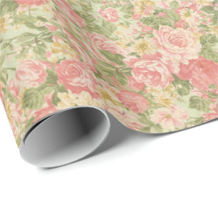 Papier Cadeau Cru floral