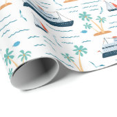 Papier Cadeau Cruise Ship (Coin rond)