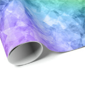 Papier Cadeau Crumpled Peacock Blue (Coin rond)