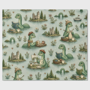 Papier Cadeau Cryptides confortables Nessie Monstre du Loch Ness