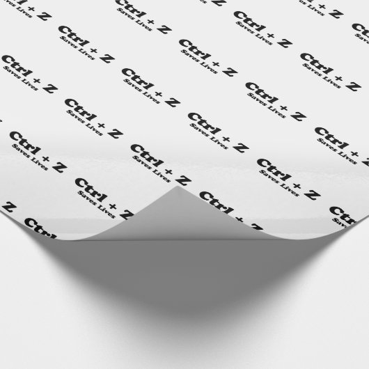 Papier Cadeau Ctrl Z (Coin)