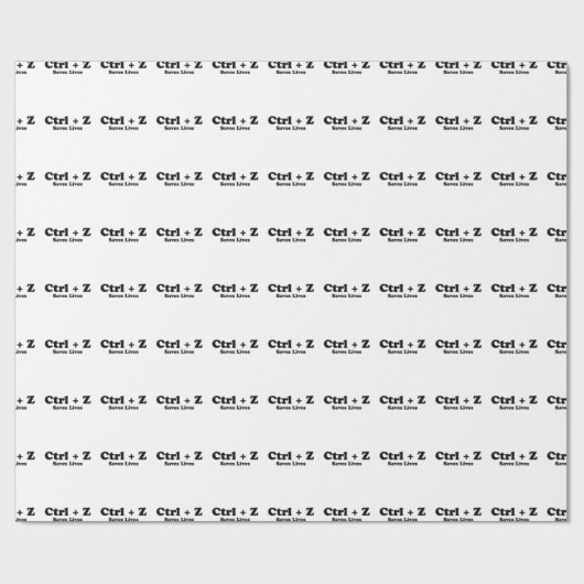 Papier Cadeau Ctrl Z (Plat)