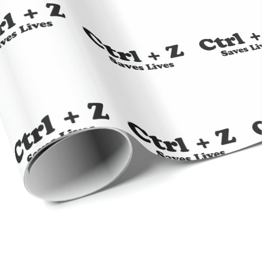 Papier Cadeau Ctrl Z (Coin rond)