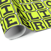 Papier Cadeau Cuba Libre, cocktail long drink (Coin rond)