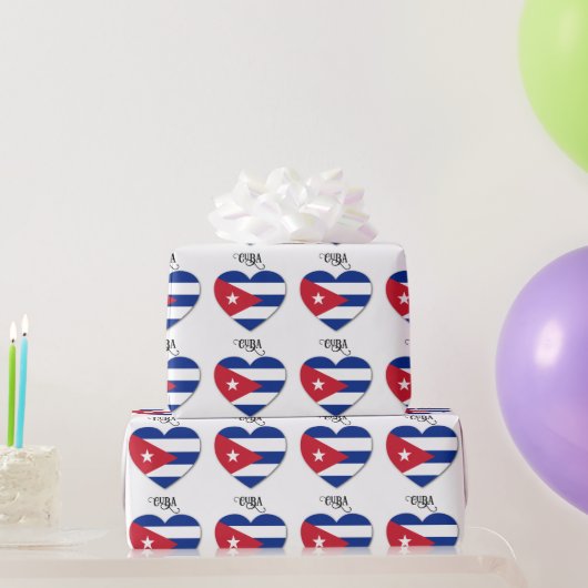 Papier Cadeau Cuba Love (Cadeaux de fête)