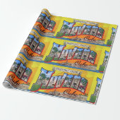 Papier Cadeau Cuba Vintage Travel - Salutations de La Havane (Déroulé)