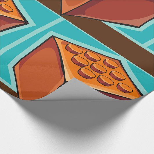 Papier Cadeau Cube Brown