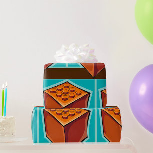 Papier Cadeau Cube Brown