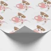 Papier Cadeau Cube Bubble Gum Chien Chien Chiot Poussant Bubble (Coin)