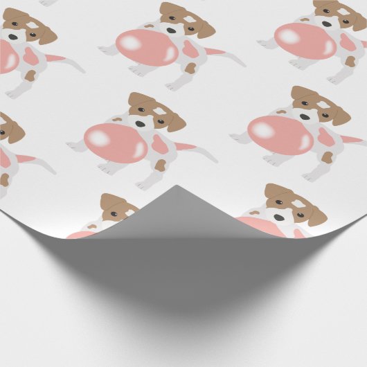 Papier Cadeau Cube Bubble Gum Chien Chien Chiot Poussant Bubble (Coin)