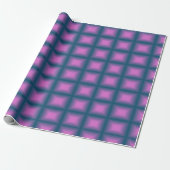 Papier Cadeau Cube Violet (Déroulé)
