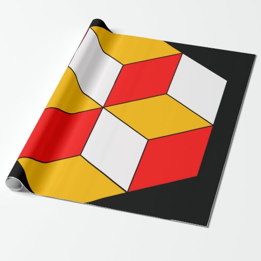 Papier Cadeau cubes 3d (Déroulé)