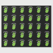 Papier Cadeau Cuckoocumber Funny Veggie Cucumber Pun Dark BG (Plat)