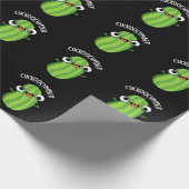 Papier Cadeau Cuckoocumber Funny Veggie Cucumber Pun Dark BG (Coin)