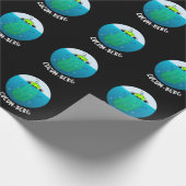 Papier Cadeau Cucum-berg Funny Concomber Pun Dark BG (Coin)