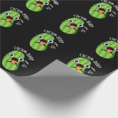 Papier Cadeau Cucum-burp Blague de Concombre Drôle Fond Sombre (Coin)