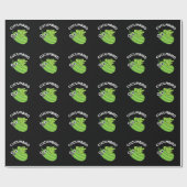 Papier Cadeau Cucumbird Funny Veggie Cucumber Pun Dark BG (Plat)
